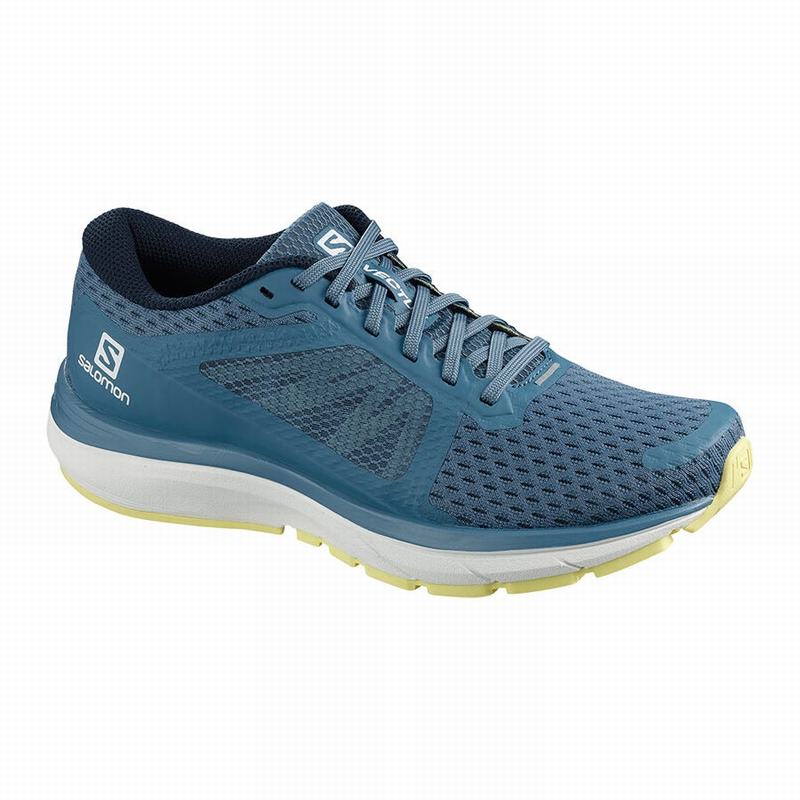 Salomon Israel VECTUR - Womens Running Shoes - Blue/White (XMPC-50724)